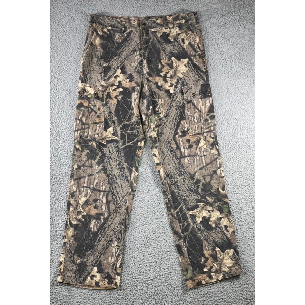 Woodland Cargo Pant Men 37x33 Green Camo Hunting Utility Gorpcore Outdoor Grunge